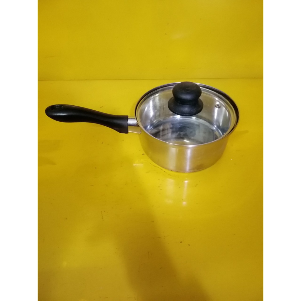 Quánh inox nội địa Nhật, size 17cm, cao 8cm (mã 643), Dùng được bếp từ