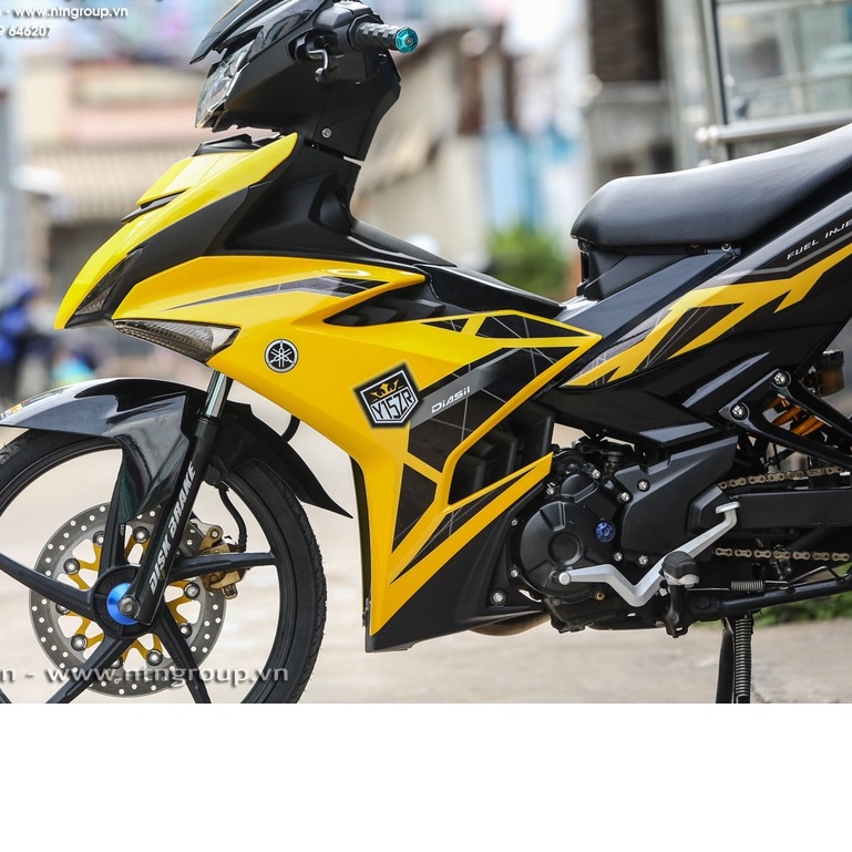 Tem rời Exciter 150 đen vàng y15zr xám đen , tem 3 lớp cao cấp ,ảnh thực tế