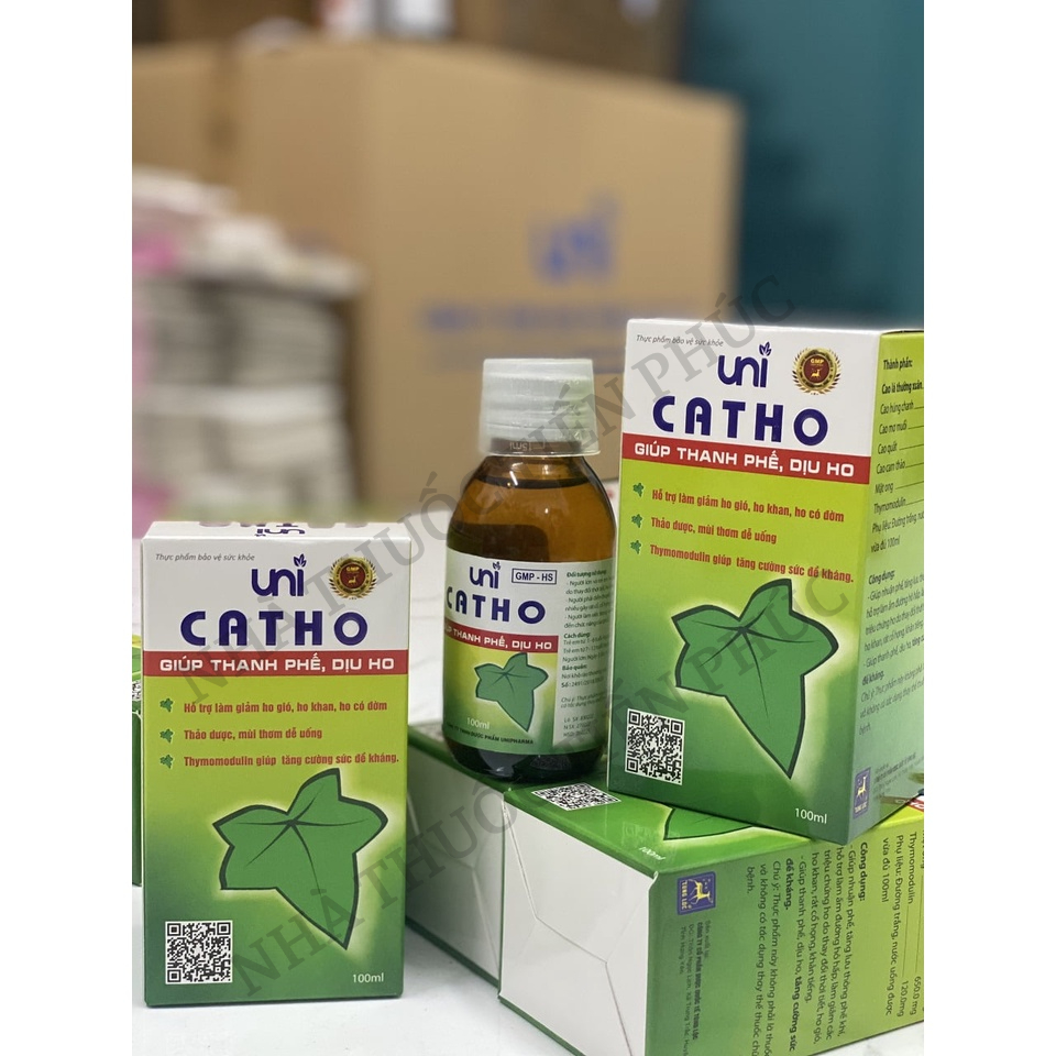 Siro CATHO Chai 100ml - Giúp thanh thế, dịu ho, hỗ trợ giảm ho gió ho kha, ho có đờm. tăng cường sức đề kháng