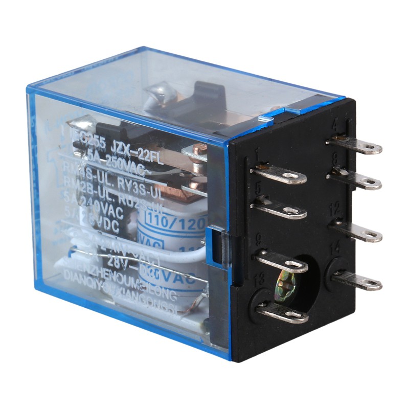 Rơ Le Điện Từ Hh52P Ac 110v Dpdt 8-pin 8p