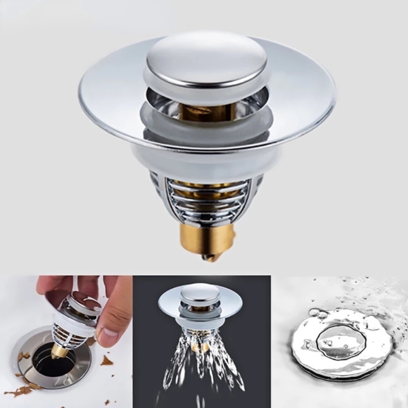 1 Nắp Chặn Lọc Rác Bồn Rửa Chén/Phòng Tắm Bằng Thép Không Gỉ Thông Dụng