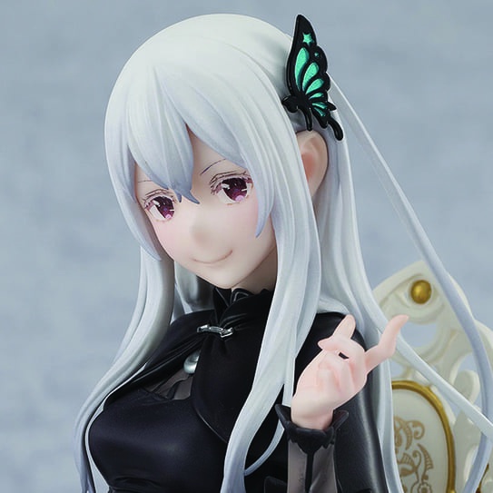 Mô hình tĩnh Re Zero Echidna 20cm Tea Party Ver 1/7 Scale Figure KADOKAWA Nhựa PVC CHÍNH HÃNG NHẬT RZKAKA03