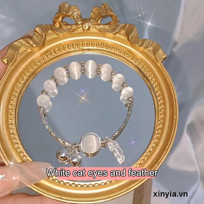 Vòng Tay Đá Opal Đơn Giản Cho Cặp Đôi Nữ