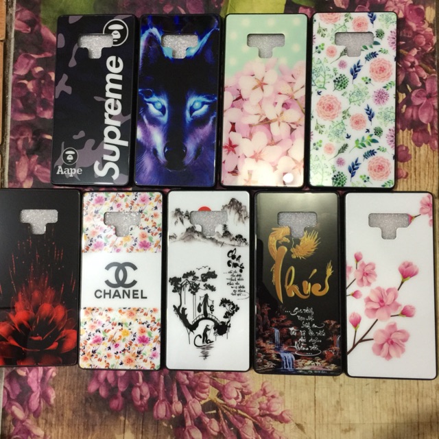 Ốp kính cường lực Galaxy Note 9 viền dẻo lưng full bóng cực đẹp