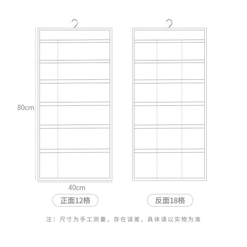 Túi Vải oxford Hai Mặt Chia Nhiều Ngăn Đựng Quần Áo Tiện Dụng