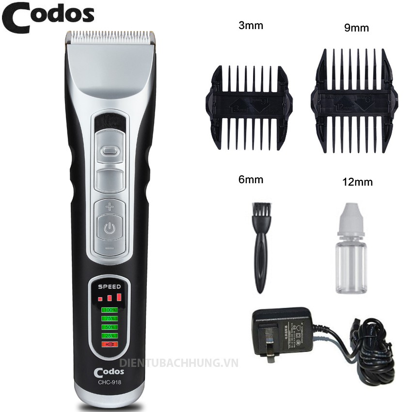 [Bạn mới nhập COSHBM -50% đơn 0Đ] Tông đơ cắt tóc Codos CHC-918