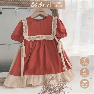 (Hàng thiết kế) Váy đầm babydoll cho bé gái ren xinh đi chơi đi học Orega