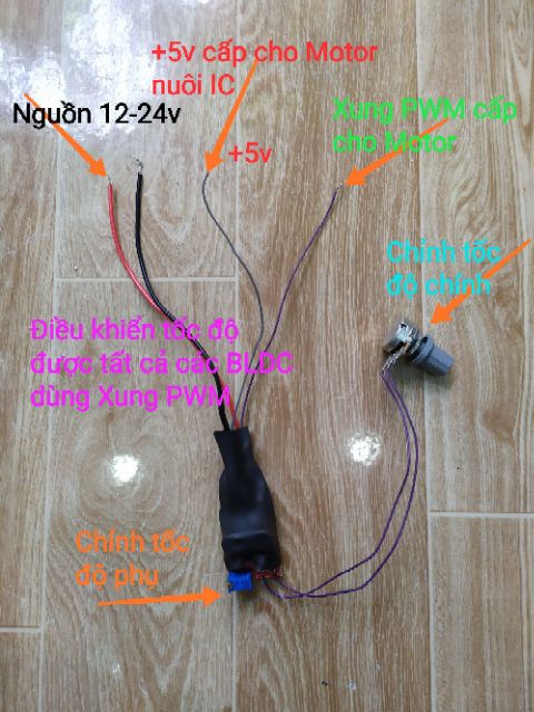 Motor brushless/động cơ không chổi than 24v có đảo chiều