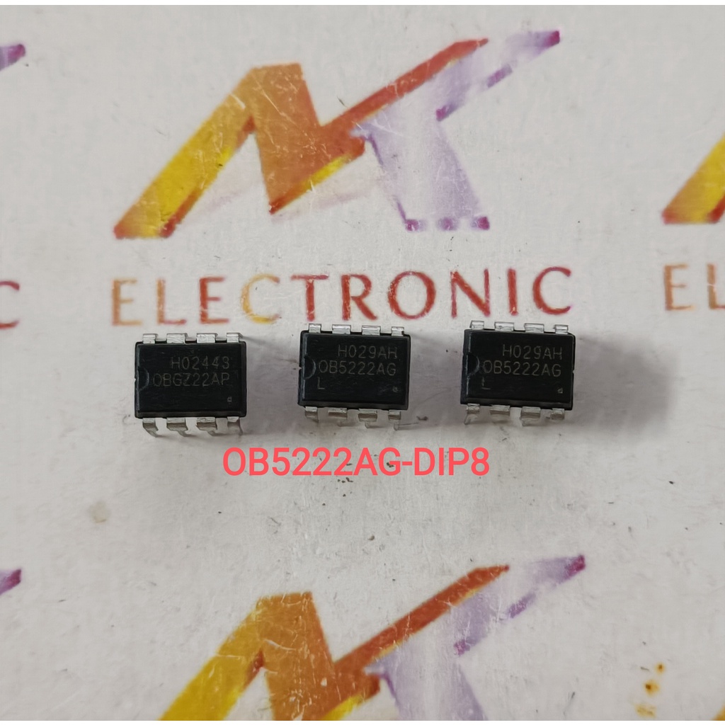 IC Nguồn OB5222AG PWM DIP8 nguyên bản hoàn toàn mới (con)