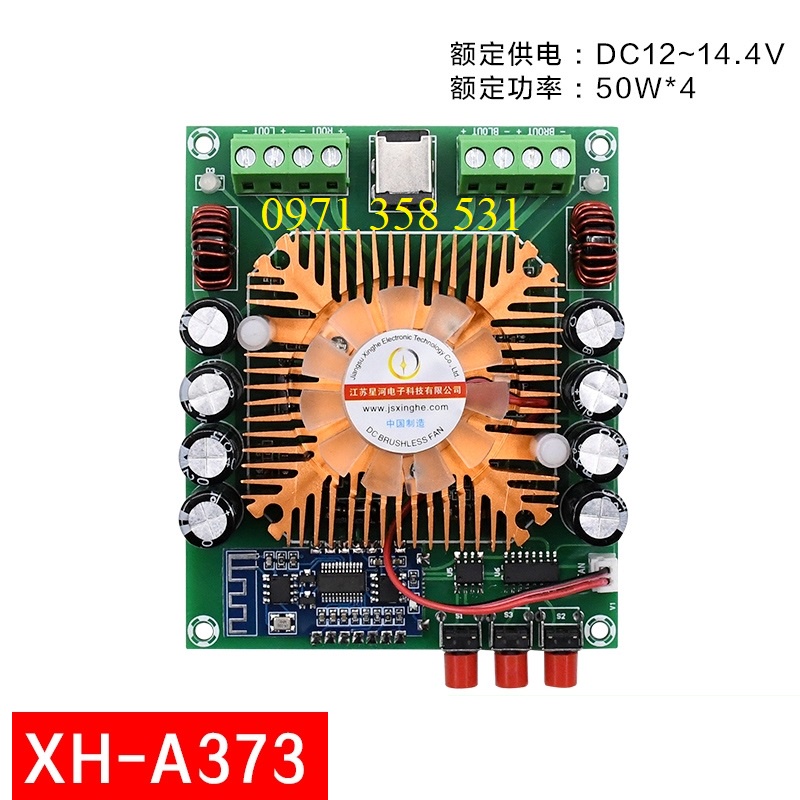Mạch Khuếch Đại Âm Thanh XH-A373 4x50w TDA7850 Bluetooth 5.0