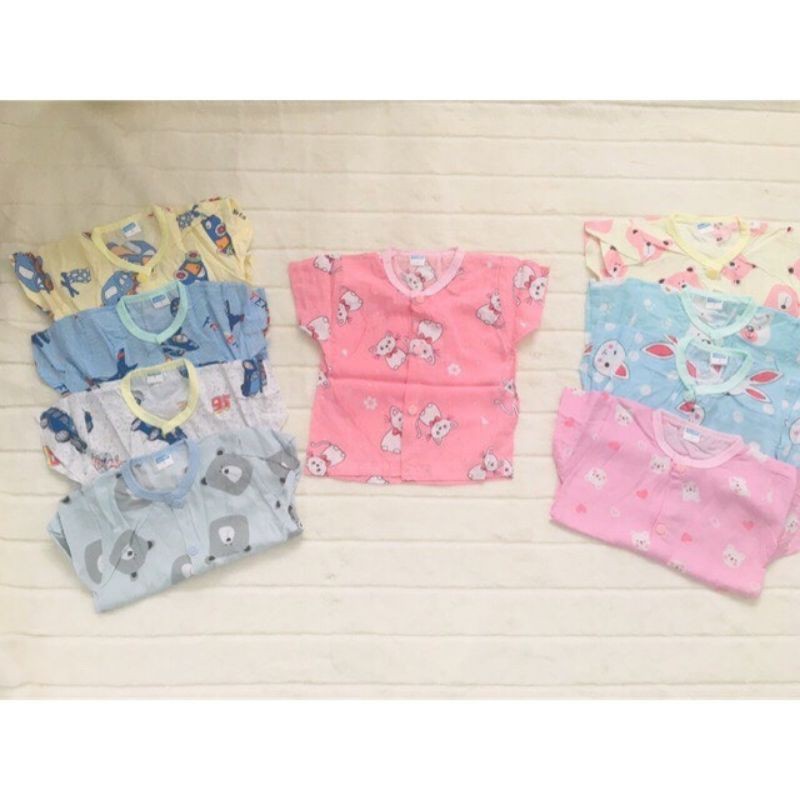 Áo Cộc Vải Lanh Mềm Mát Mùa Hè Cho Bé Trai, Bé Gái 3-10kg