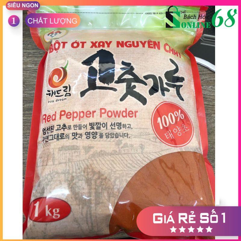 1KG BỘT ỚT XAY NGUYÊN CHẤT HÀN QUỐC MỊN Haeju Farm