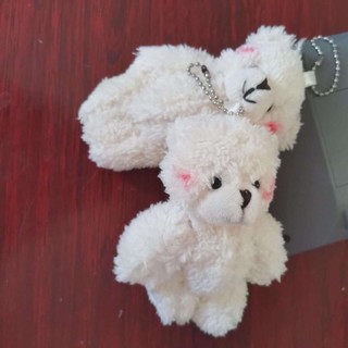Móc khóa thú nhồi  bông hình gấu siêu đáng yêu
