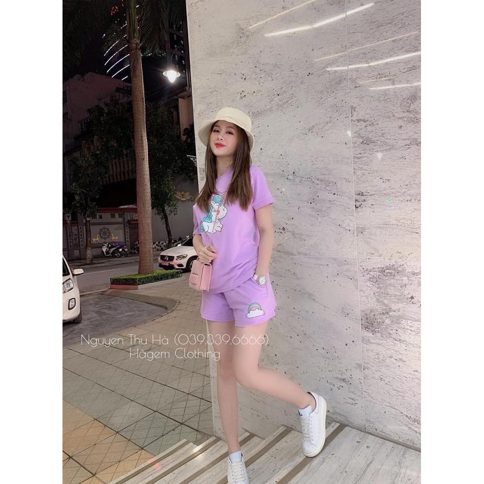 [Ảnh thật tự chụp] Đồ bộ mặc nhà thun cotton co giản thoải mái | BigBuy360 - bigbuy360.vn