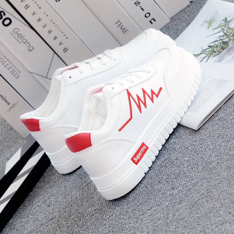 Giày Nữ, Giày Thể Thao Sneaker Nữ Màu Trắng G16 Da Cao Cấp