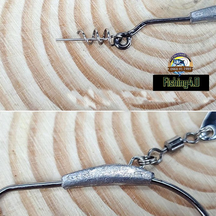 Lưỡi câu cá lóc - Câu Lure mồi mềm - Lưỡi có thìa đủ kích thước 2g - 3g - 4g - 5g - 6g - 7g - 9g - KK03
