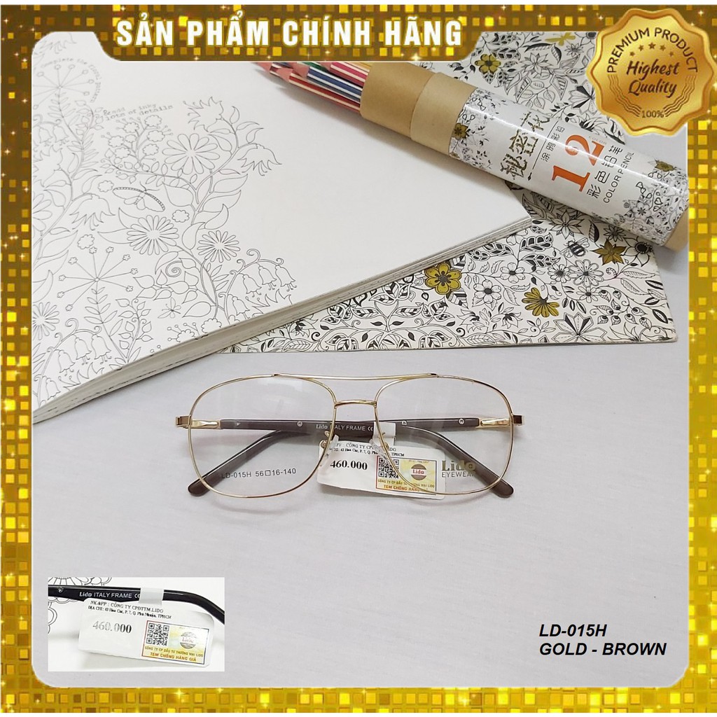 Gọng Kính LIDO Titanium Frame Italy Công Nghệ Italy