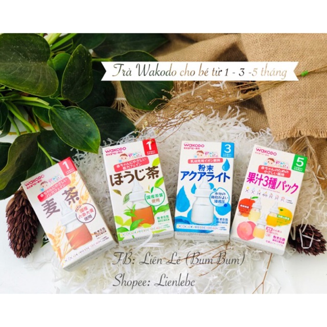 Trà Wakodo Thanh Nhiệt Nhật Bản nhiều vị (có mix đủ vị)- Trà lúa mạch/ trái cây / điện giải/ trà xanh