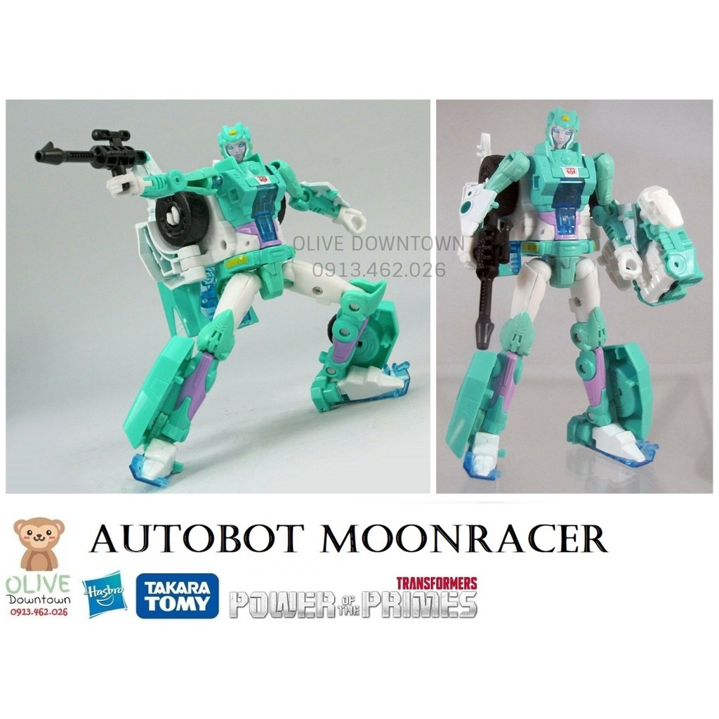 🔋 MOONRACER size Deluxe 14cm đầy đủ phụ kiện - Transformers POWER OF THE PRIMES phiên bản 2018