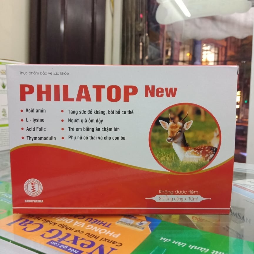 Philatop new đạm ống hộp 20 ống thuỷ tinh