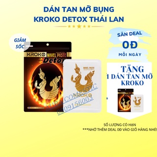 5 Miếng Dán Tan Mỡ Bụng Kroko Thái Lan Navel Paste