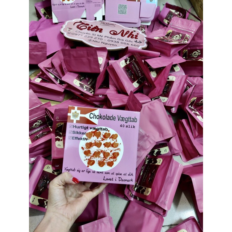 KV Beauty- Kẹo Socola Giảm Béo Đan Mạch Chokolade Vaegttab (40 viên)