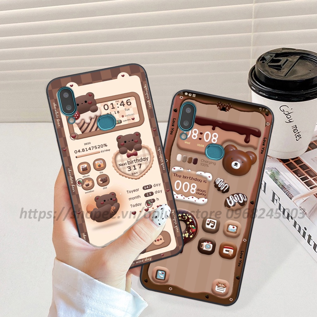 Ốp lưng Samsung A10s in hình 3D gấu,thỏ cute dễ thương