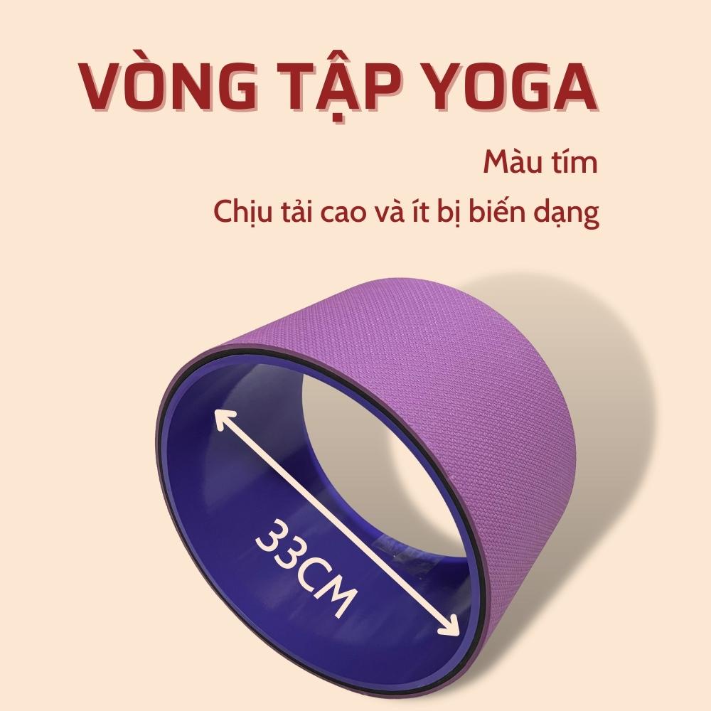 Vòng Tập Yoga Huy Bạt 20cm Bảng Lưng Chống Lật Nhựa Abs Dày Chịu Lực Tới 200kg Đệm Tpe Dày 8mm Êm Ái