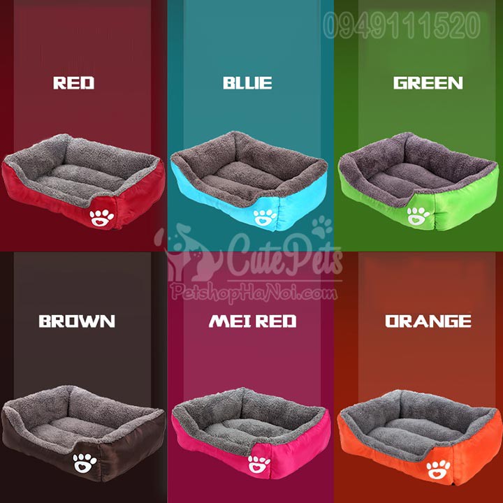 Đệm vải lông chân chó cho chó mèo - CutePets Phụ kiện thú cưng Pet shop Hà Nội