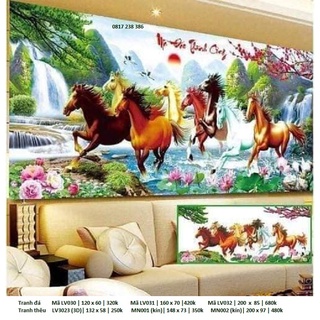 Tranh thêu Mã Đáo Thành Công LV3022 (100 x 50 cm), LV3023 (132x58 cm), LV3305 (160 x 65 cm)