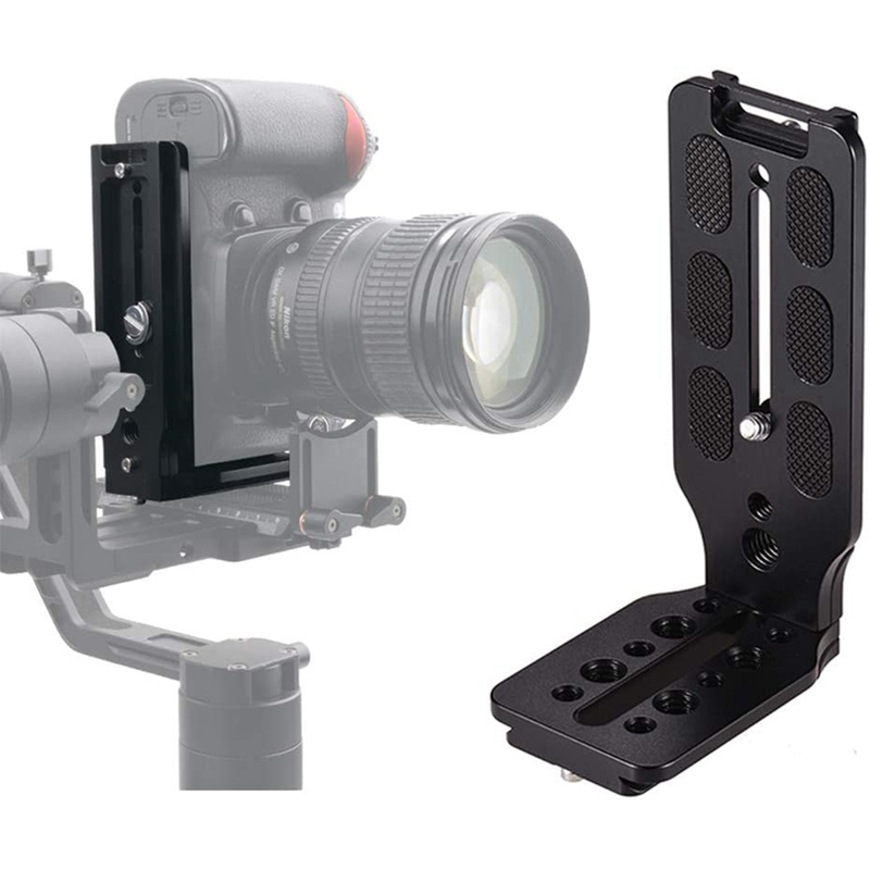 Tấm gắn giá đỡ máy ảnh DSLR hình chữ L có ốc vít 1 / 4 inch#L1