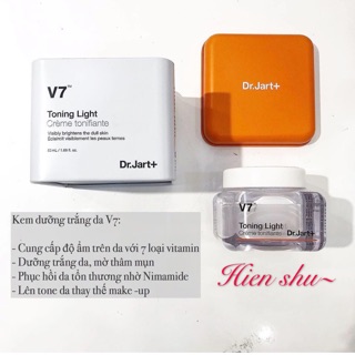 Kem Dr.Jart+ V7 Toning Light Hàn Quốc