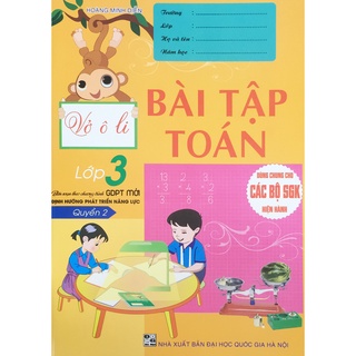 Sách Vở ô li Bài tập Toán lớp 3 Theo chương trình mới - Hồng Ân