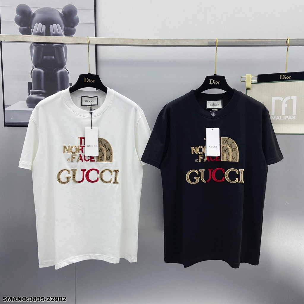 Áo phông nam Gucci chữ thêu siêu hot_Áo phông nam GC SPF cao cấp