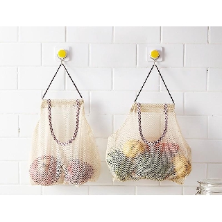 Túi lưới treo tường đựng thực phẩm đa năng 👉 Bảo quản của quả, hành tỏi