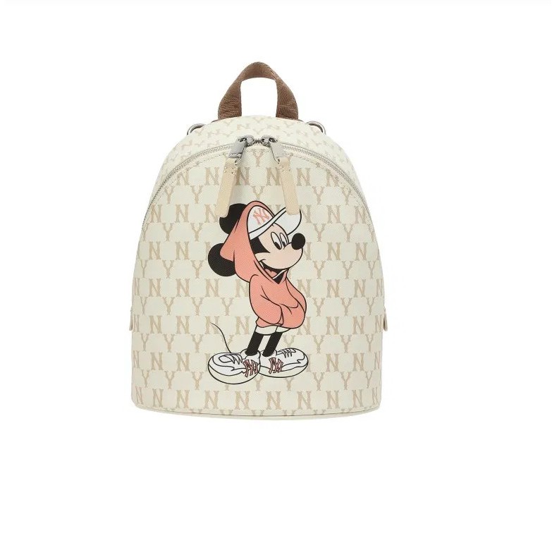 [CHÍNH HÃNG] Ba lô MLB x Mickey Monogram NY Beige thiết kế đặc điểm nổi bật dành cho nam nữ unisex