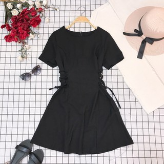 đầm rút nơ 2 bên eo siêu xinh