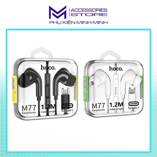Tai nghe nhét tai hoco m77 jack 3.5mm - hàng chính hãng, bh 1 năm