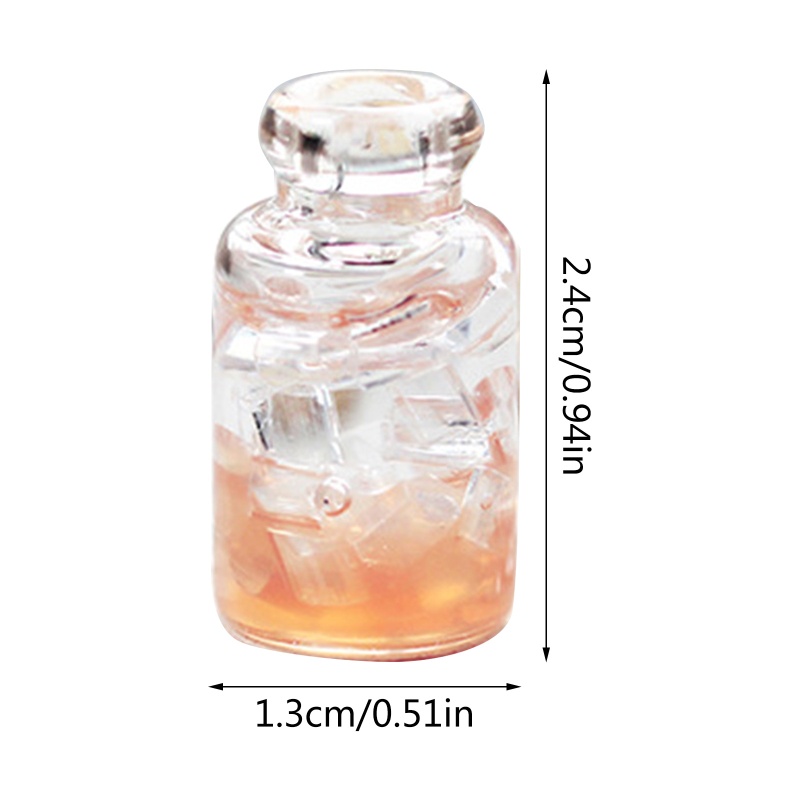 Mô Hình Ly Bánh Kem Bằng Kính Thật Cho Nhà Búp Bê Tỷ Lệ 1 / 12