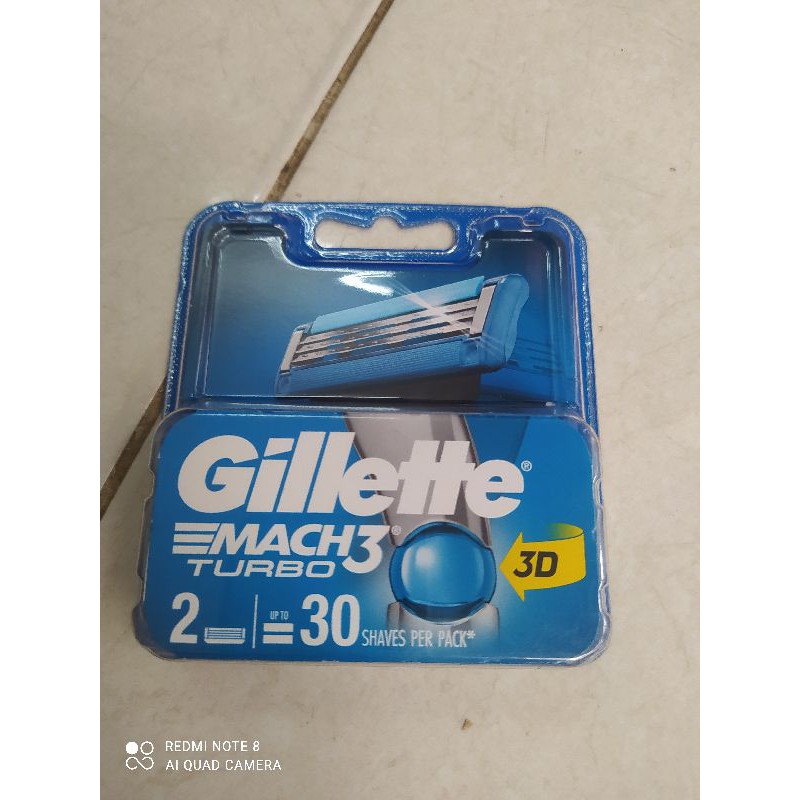 Vỉ 2 lưỡi Gillette mach3 turbo