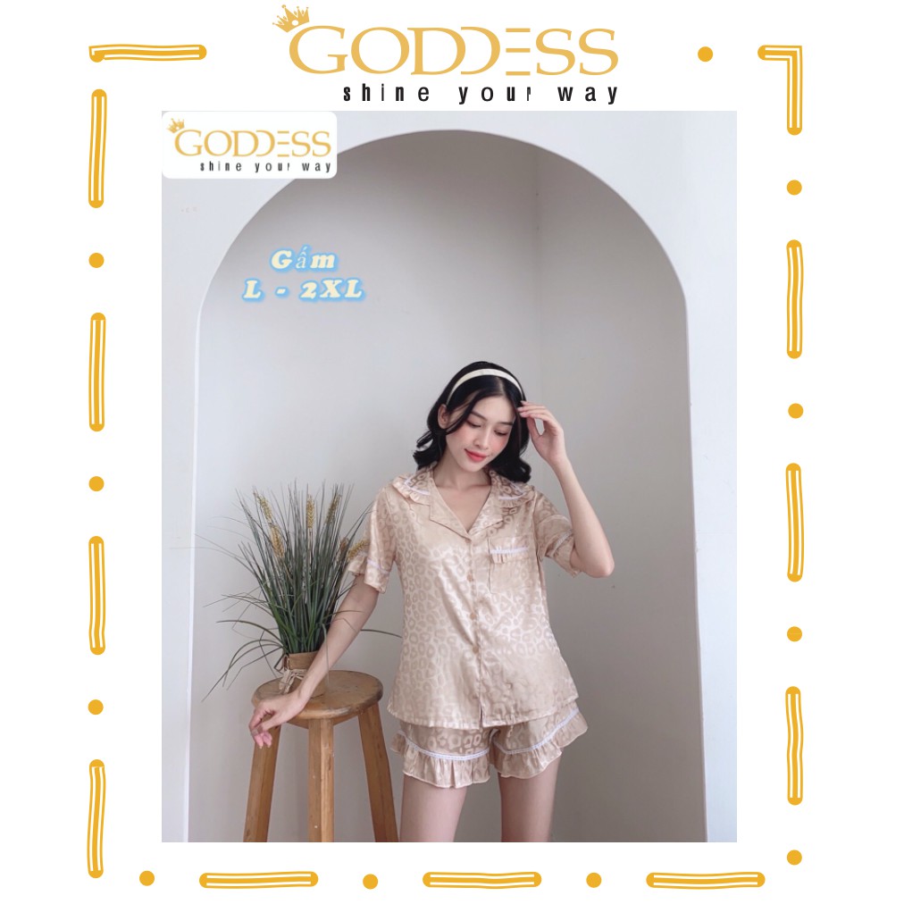 [Mã GODD2407 giảm 5% đơn 199K] Bộ đồ Pijama Lụa Gấm 💖 Đồ ngủ đùi Bigsize 50 - 75kg Gấm mát lạnh mặc cực thích