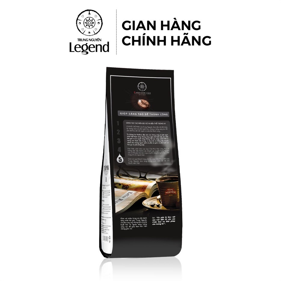 Cà phê Rang Xay Chế Phin 5 - Trung Nguyên Legend - 500gr - Culi, Arabica