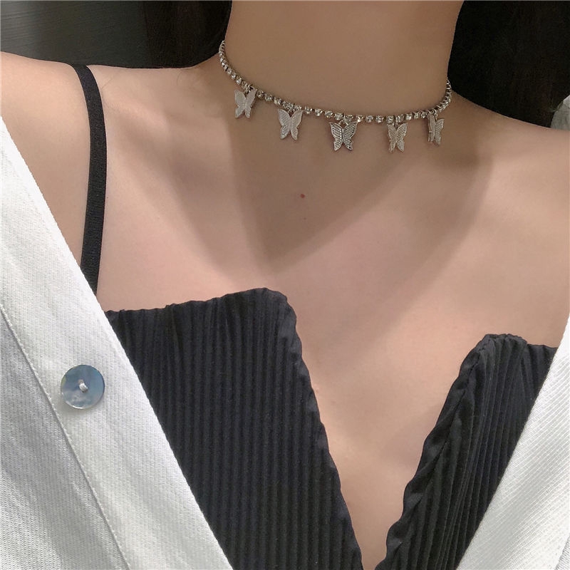 Vòng Cổ Đính Đá Lấp Lánh Sang Trọng Cho Nữ