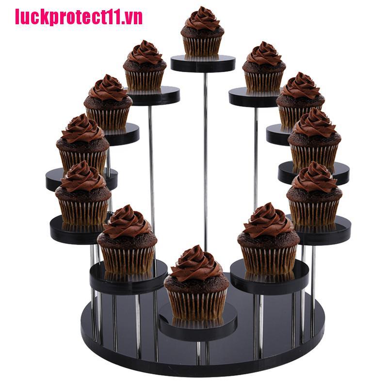 JIAJU Cupcake Stand Acrylic Display Stand For jewelry Cake Dessert Rack Party Decor