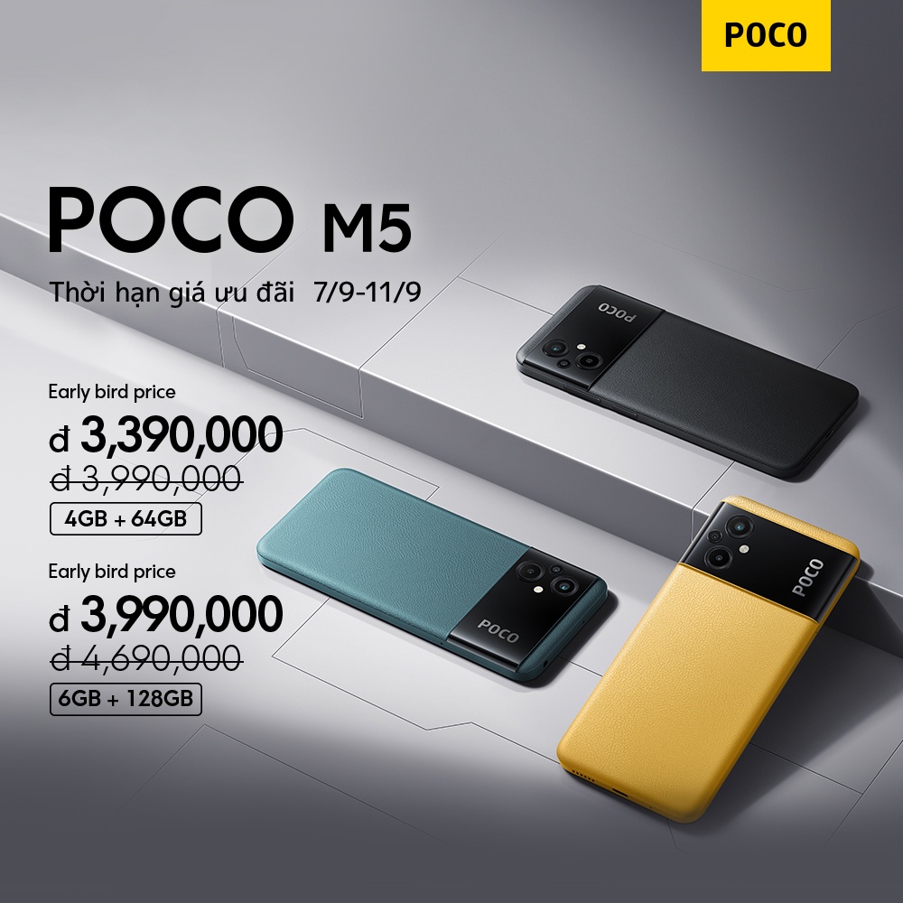 Hàng mới Điện thoại POCO M5 4+64GB/6+128GB