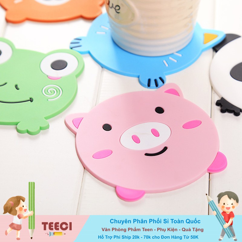 Miếng Lót Cốc Hình Thú Cưng Siêu Cute T082