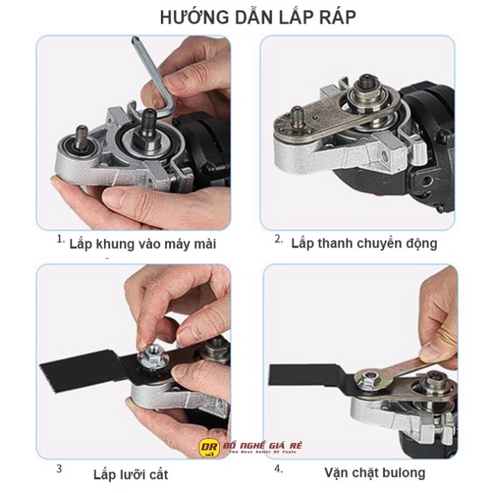 Bộ Chuyển Đổi Máy Mài Thành Máy Cắt Rung Máy Đánh Bóng Cầm Tay Đa Chức Năng