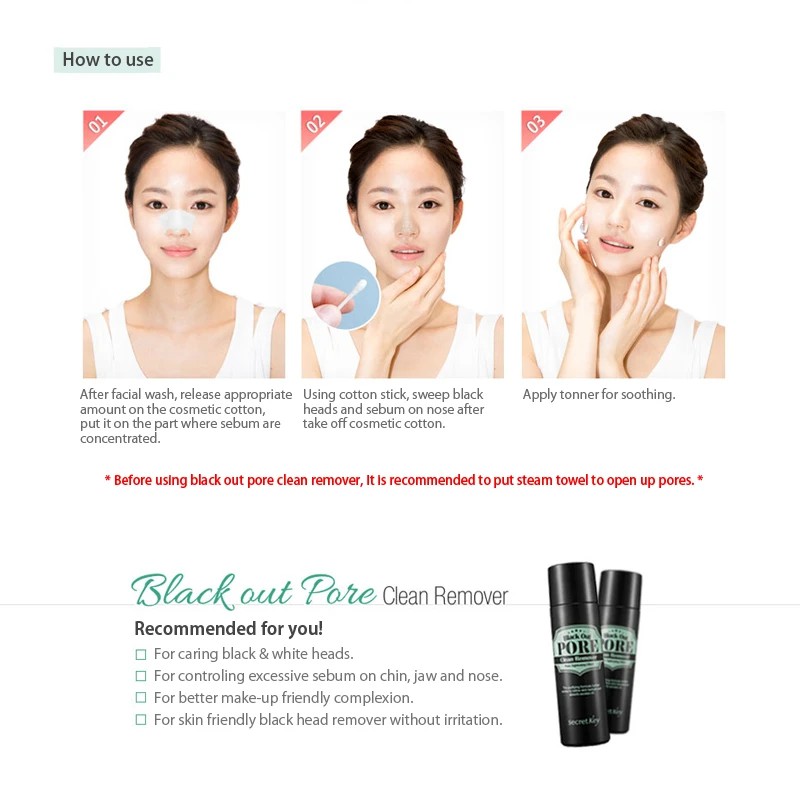 Nước Hoa Hồng Se Khít Lỗ Chân Lông Secret Key Black Out Pore Clean Toner 250ml