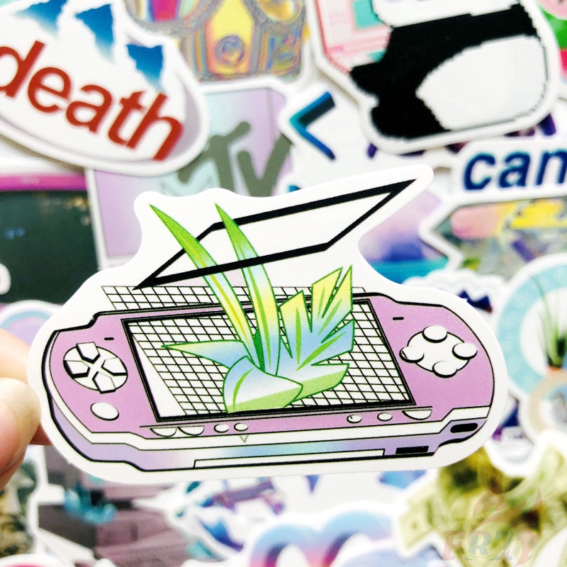❉ Abstractionism -  Vaporwave Steam Punk Series 01 Stickers ❉ 50Pcs/Set Fashion DIY Decals Doodle Stickers