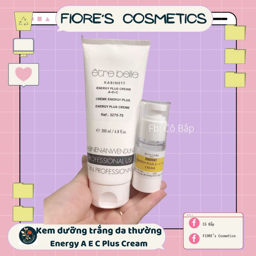 Kem dưỡng chống lão hoá, trắng da Energy Plus A E C ACE Cream 50ml Etre Belle